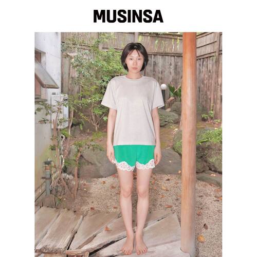NUUANU Momo Shorts_Green韩国官网直邮进口MUSINSA