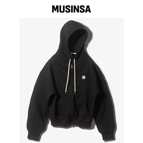FANSHOW SYMBOL 宽松款 FLEECE-LINED(绒毛) 连 韩国官网直邮进口