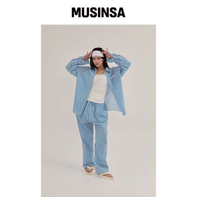 AGOODDAY 棉质条纹衬衫韩国官网直邮进口MUSINSA