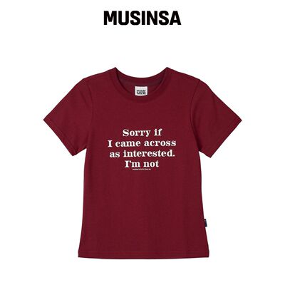 NOTHINGISBETTERTHANME (W)COLD MESSAGE TEE_酒韩国官网直邮进口