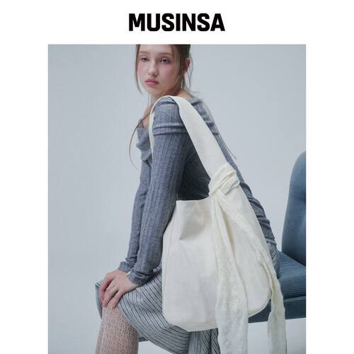 FUNFROMFUN DREAMER 肩包，象牙色 MUSINSA韩国直邮官方正品