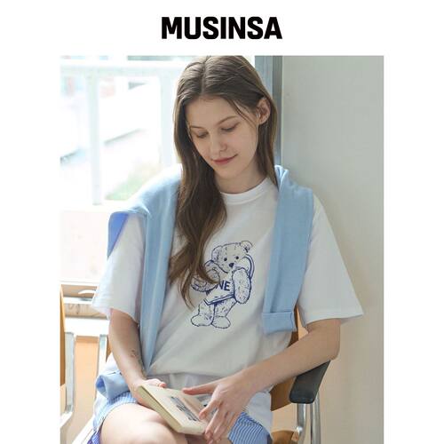 LOVLOV BE MINE BEAR T恤韩国官网直邮进口MUSINSA