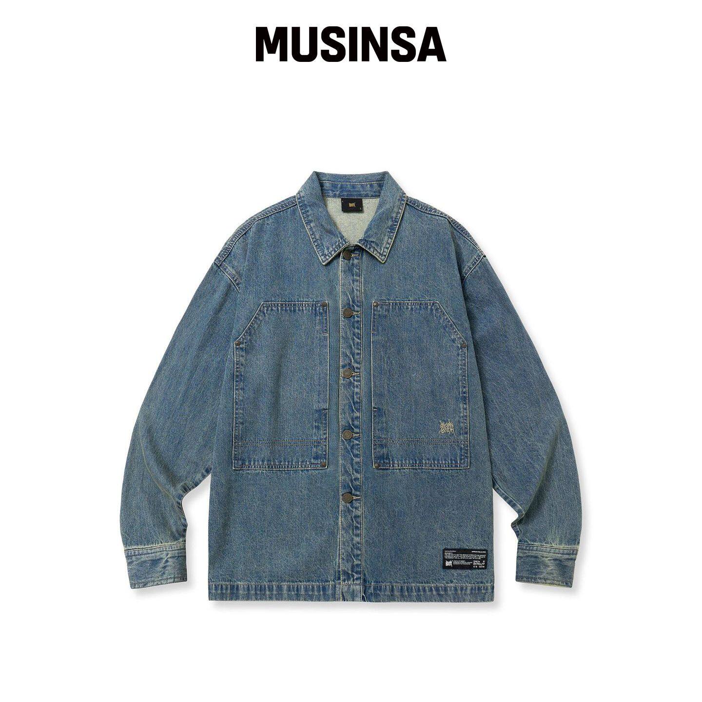 BROWNBREATH 牛仔口袋衬衫 - 靛蓝色 MUSINSA韩国直邮官方正品