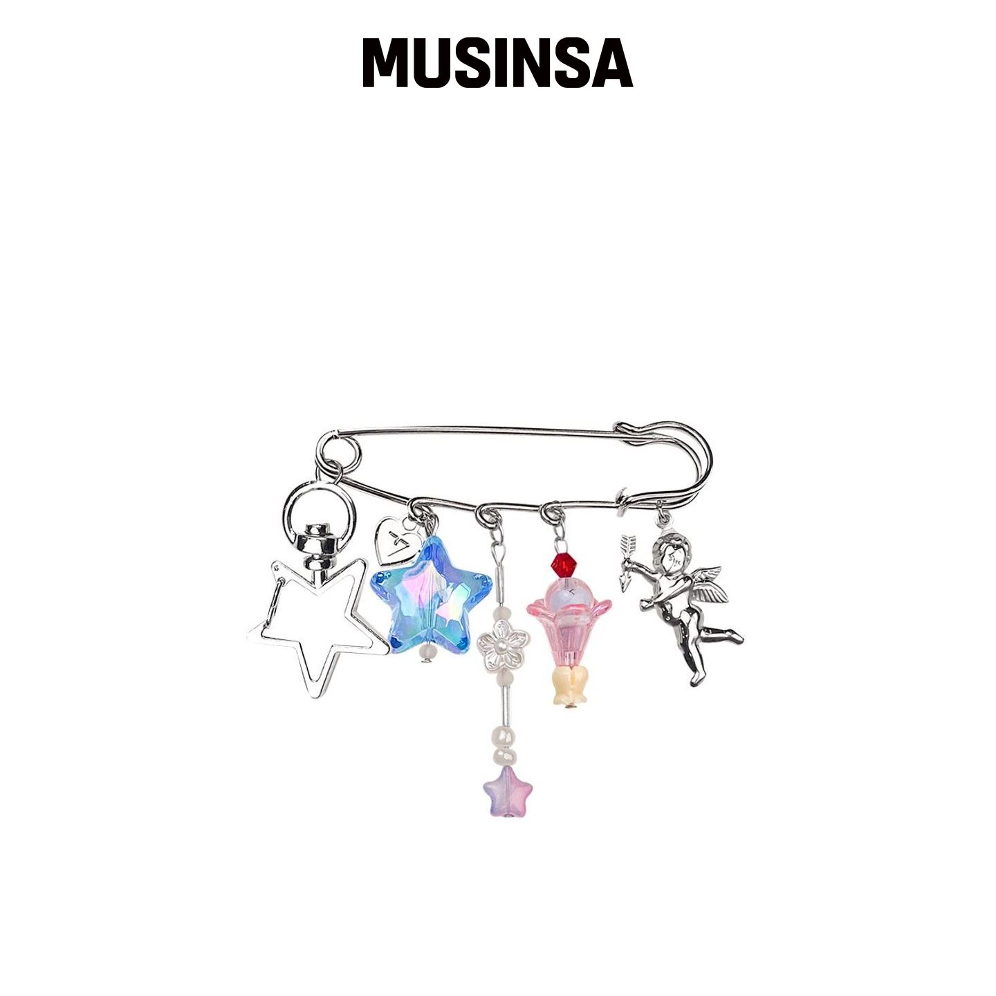 VVV 甜美天使安全别针钥匙扣 MUSINSA韩国直邮官方正品图片