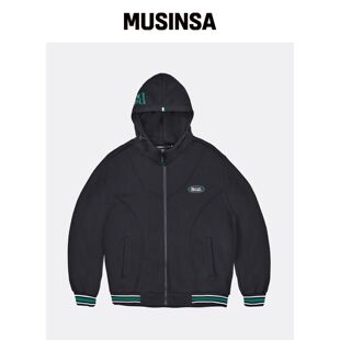 CORALIAN 女性绒面训练连帽拉链外套 MUSINSA韩国官网直邮进口