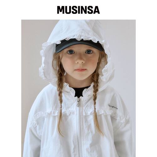 ROANJANE 桃色荷叶边风衣 MUSINSA韩国官网直邮进口