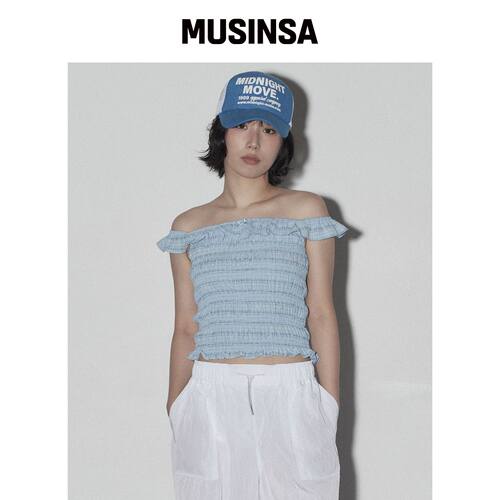 MIDNIGHT MOVE 蓝色 SMK 上衣 MUSINSA韩国官网直邮进口