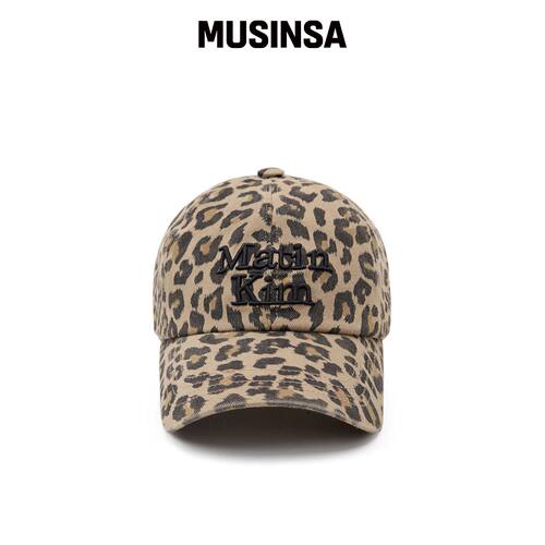 MATIN KIM MATIN LEOPARD 立体字母球帽 深米色韩国官网直邮进口