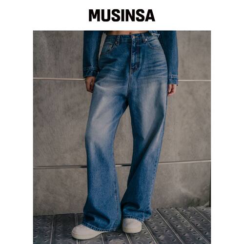 HARDCORE HAPPINESS SIGNATURE WIDE DENIM PANT韩国官网直邮进口