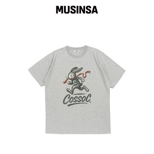 COSO RUN RABBIT RUN 短袖T恤（灰色）韩国官网直邮进口MUSINSA