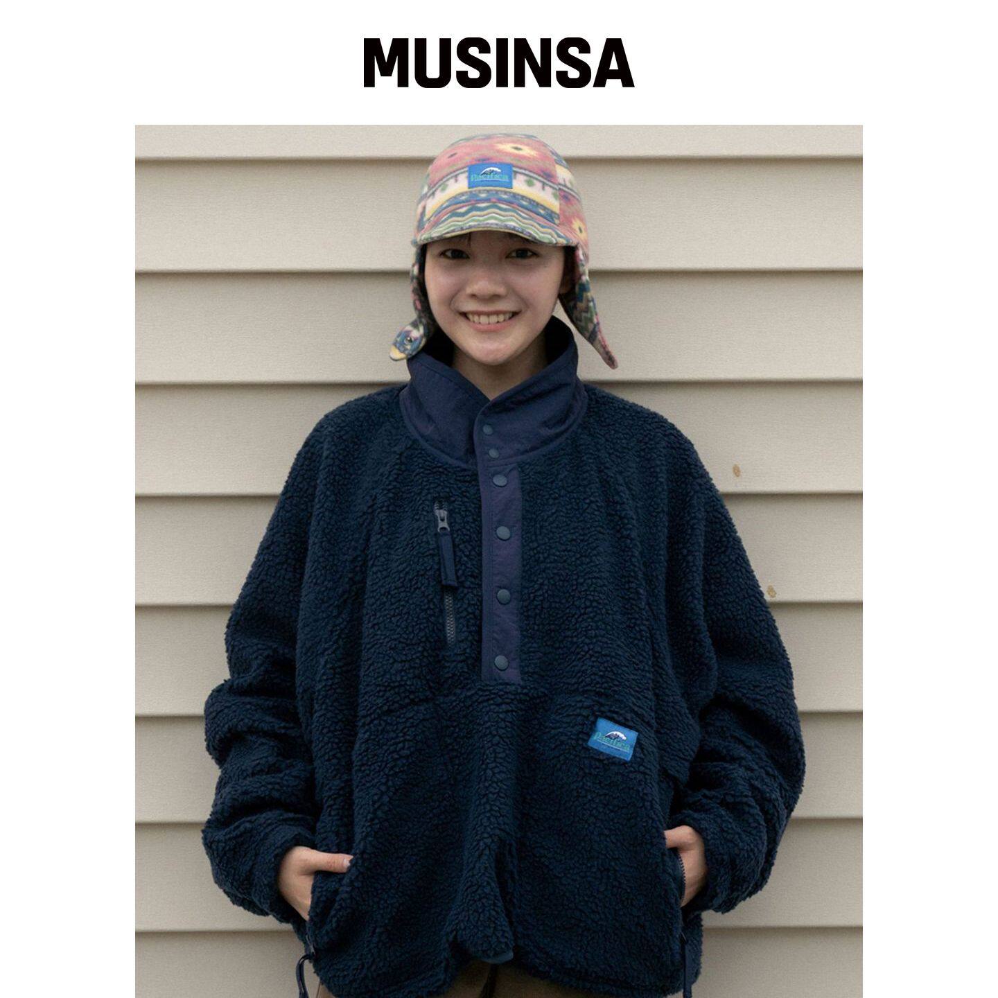 BIGWAVE COLLECTIVE 佩西菲卡短款抓绒 MUSINSA韩国官网直邮进口
