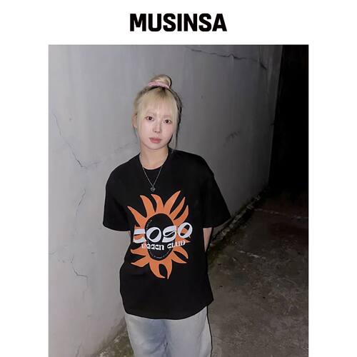 COSO COSO 沙滩T恤 (黑色)韩国官网直邮进口MUSINSA