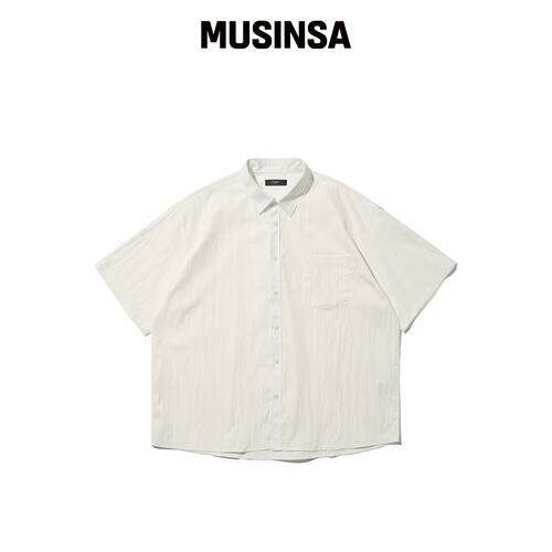 OTHERFITS ESSENTIALS 精华款短袖衬衫 (WHITE)韩国官网直邮进口