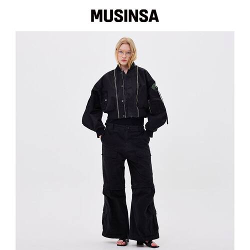 WUNDER GEIST 宽松夹克黑色早秋外套百搭MUSINSA韩国官网直邮进口