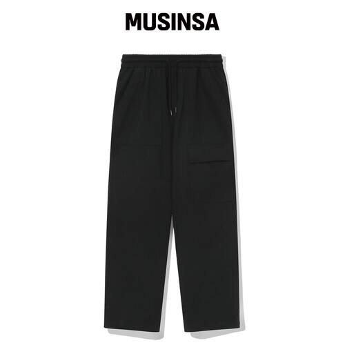 BEENTRILL 脚本拼接卫裤（黑色） MUSINSA韩国官网直邮进口