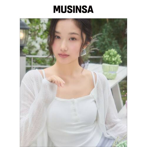 MIXXO 内置胸垫BUTTON UP无袖衫_MIWHNG510A MUS韩国官网直邮进口