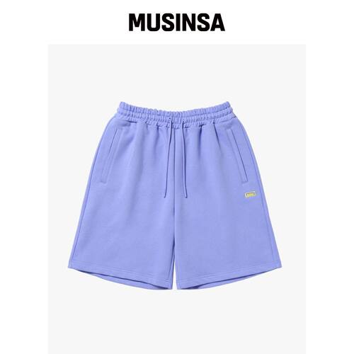 GOALSTUDIO ESSENTIAL BOX LOGO 短裤 - 复古蓝韩国官网直邮进口