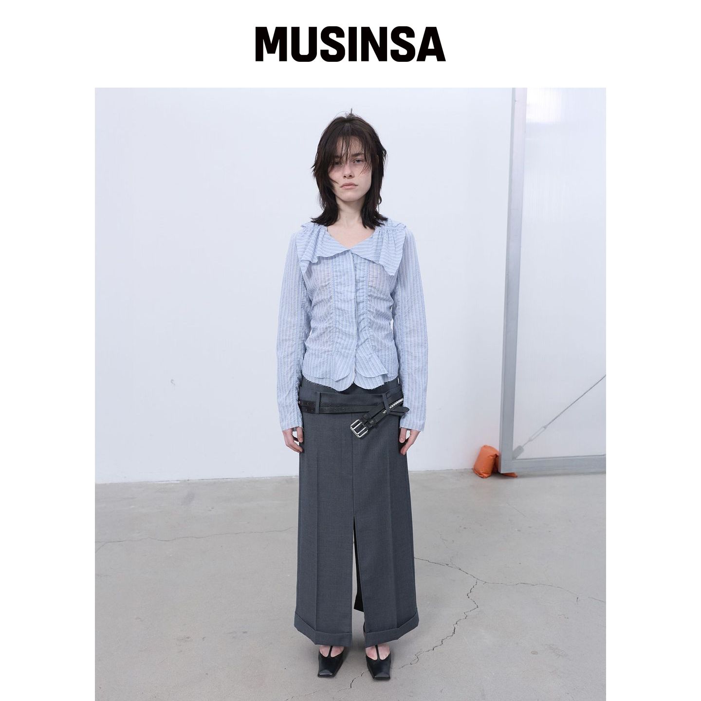 LCDC™ NEW VOLUME SHIRRING 衬衫 (SKY BLUE) MU韩国官网直邮进口