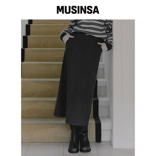 TWEE 프딜 基础款 长裙（带腰带） MUSINSA韩国官网直邮进口