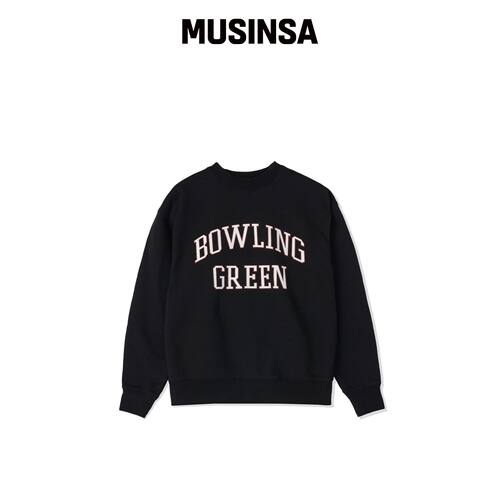 BRUMAN BG Printed Sweat Shirt (Black)韩国官网直邮进口MUSINSA