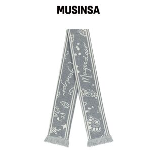 MAGOODGAN 9206 夹克灰色围巾 MUSINSA韩国官网直邮进口