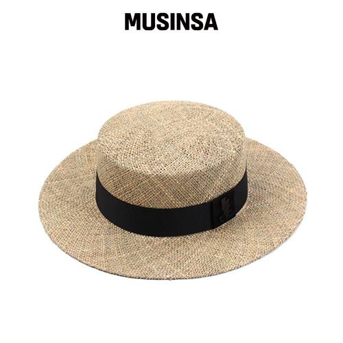 UNIVERSAL CHEMISTRY Bau Flat Long Panama Hat韩国官网直邮进口
