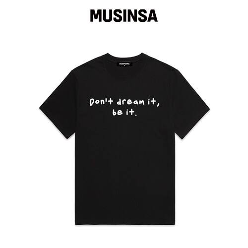 OUSE Do not dream logo 背带裤短袖T恤 (DS016)韩国官网直邮进口