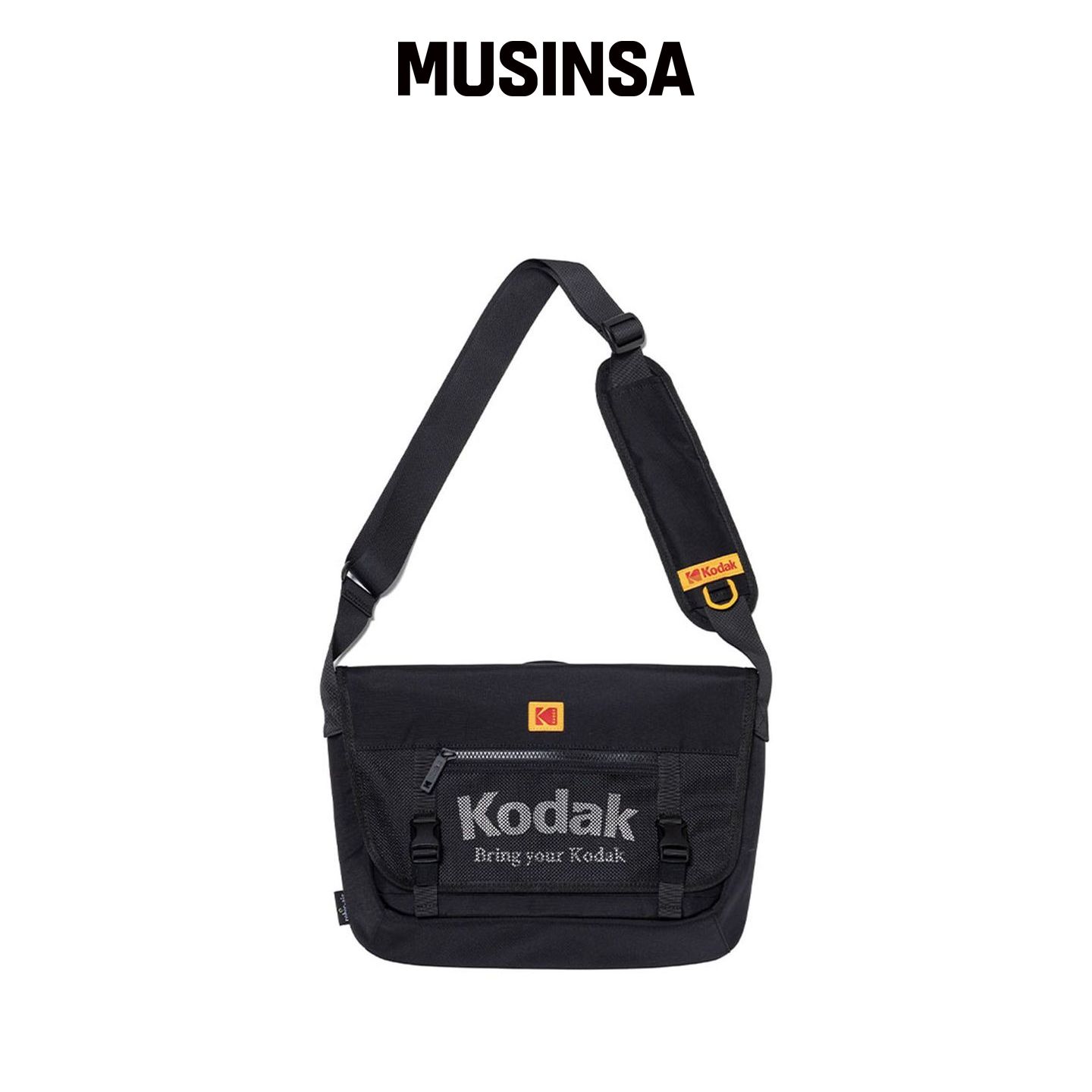KODAK 파운디 中号邮差包 BLACK MUSINSA韩国直邮官方正品图片