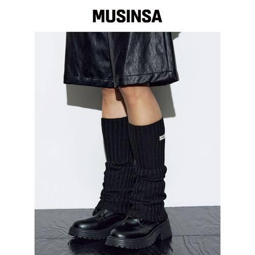 HELENE PARIS 肋纹腿套 [黑色] MUSINSA韩国官网直邮进口