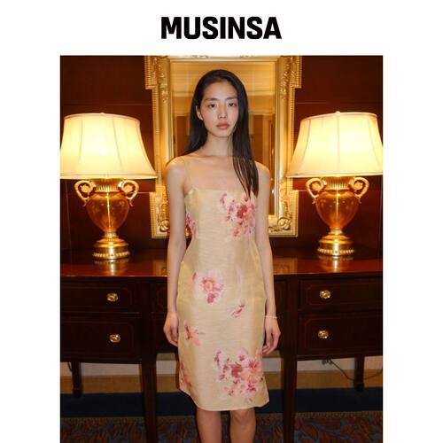 NUUANU Nima Dress_Tan韩国官网直邮进口MUSINSA