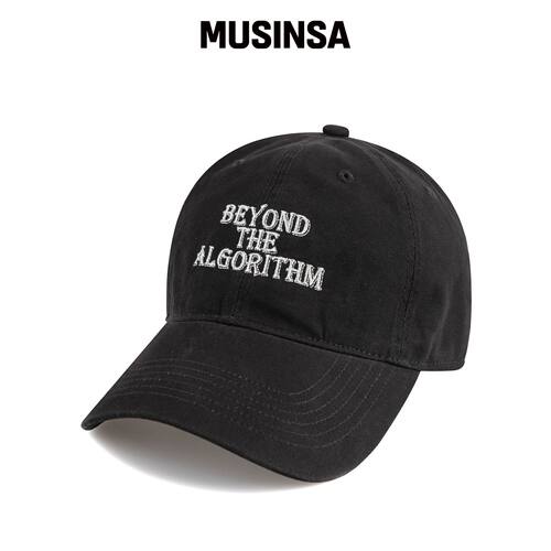 WICK ALGORITHM 帆布棒球帽-黑色 MUSINSA韩国直邮官方正品