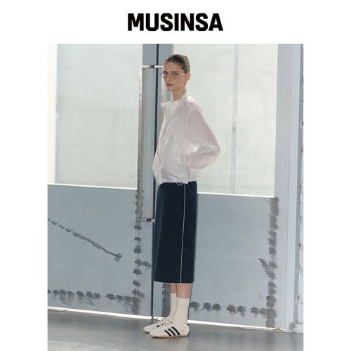 CITTA piping track line tailored skirt_CTS61韩国官网直邮进口