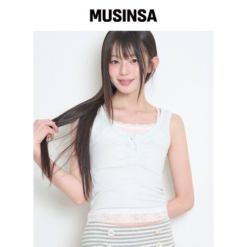 ILLIGO LEIUR修饰无袖蓝色外套 MUSINSA韩国官网直邮进口