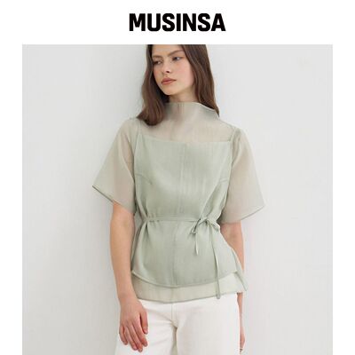 MOMET PAIRE bustier blouse MUSINSA韩国官网直邮进口