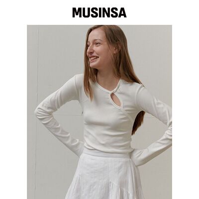 SO IR TWIST T-SHIRT - 白色韩国官网直邮进口MUSINSA