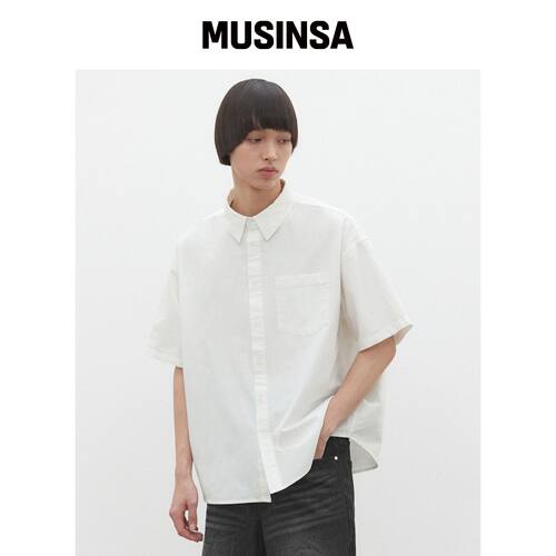 DECET LinenLike 短袖衬衫 DCSH005 Ivory MUSIN韩国官网直邮进口