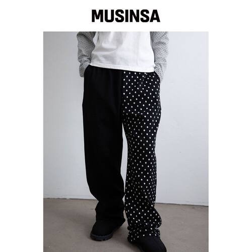 ISTKUNST DOT COMBI 裤子_黑色(IK2FFFPA01A) MU韩国官网直邮进口