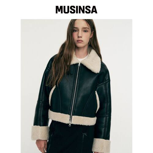 LIEMÉQUE 宽大相机SIEERING夹克黑色 MUSINSA韩国直邮官方正品