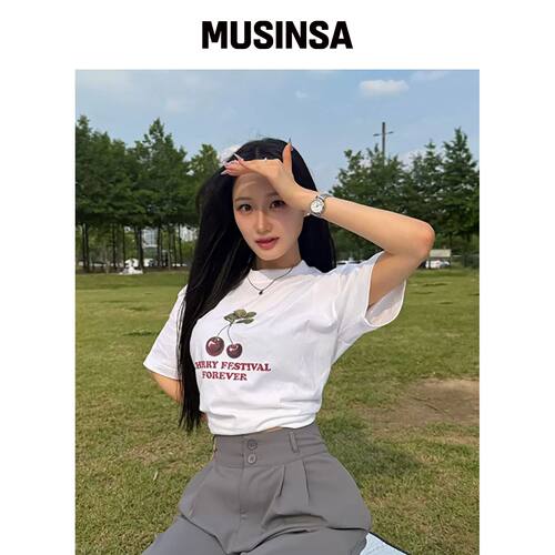 COSO 樱桃节T恤（白色）韩国官网直邮进口MUSINSA