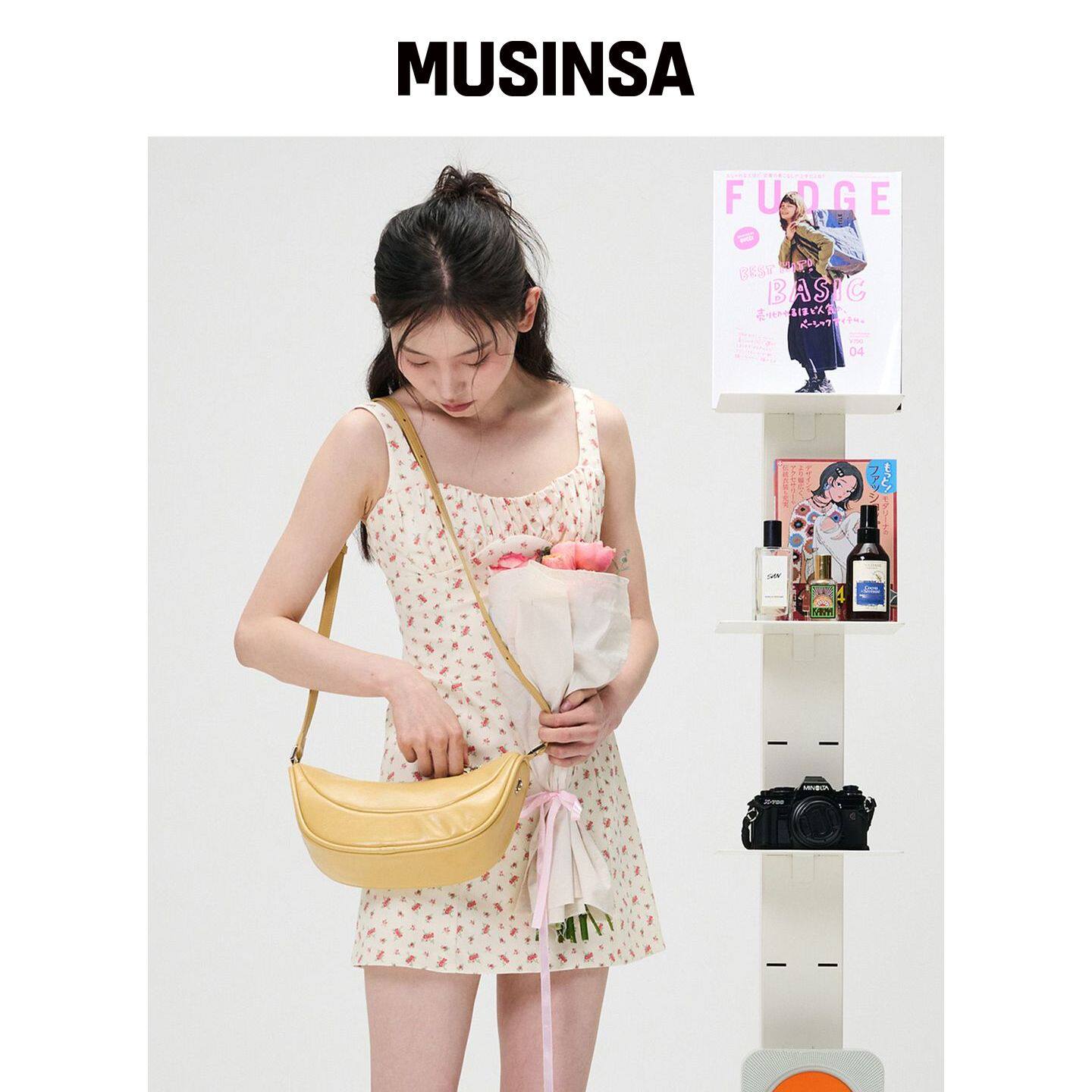 FRACTALONEPOINTFOUR Leaf Bag [沙色] MUSINSA韩国官网直邮进口