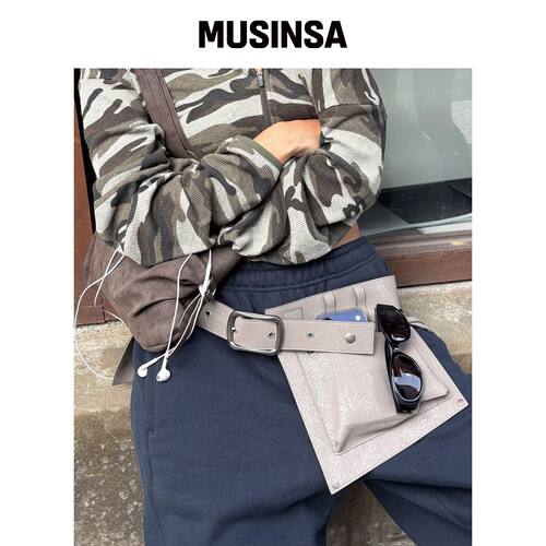 YEOMIM 马具式腰包（混凝土灰） MUSINSA韩国官网直邮进口