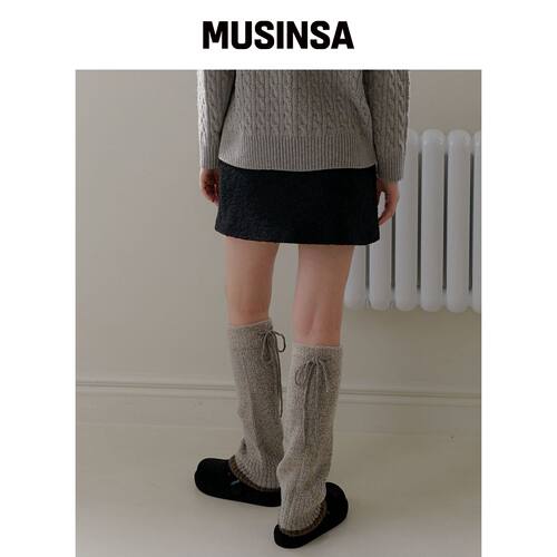 YUPPE COLOR KNIT LEG WARMER_GRAY MUSINSA韩国官网直邮进口