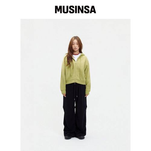 SAILAS N01 连帽针织衫_橄榄色 MUSINSA韩国官网直邮进口