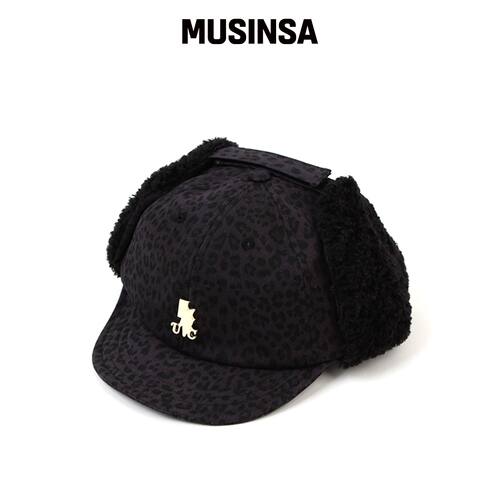 UNIVERSAL CHEMISTRY 豹纹海军蓝耳罩帽 MUSINSA韩国直邮官方正品