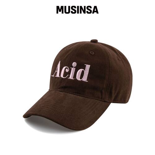 WICK ACID 棉质桃皮球帽-棕色韩国官网直邮进口MUSINSA