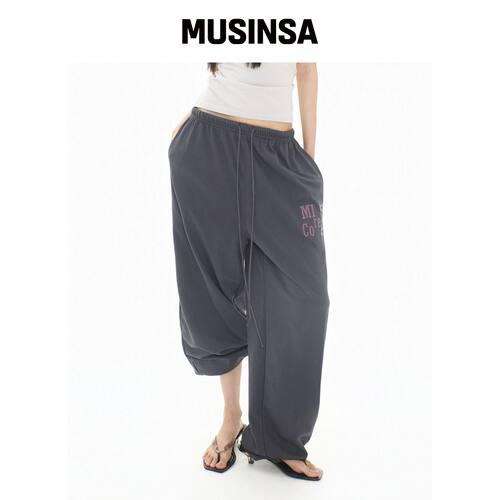 MIRECO CALI SWEAT PT 炭灰色 MUSINSA韩国官网直邮进口