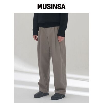 WMC 投褶气球裤_PALE KHAKI韩国官网直邮进口MUSINSA