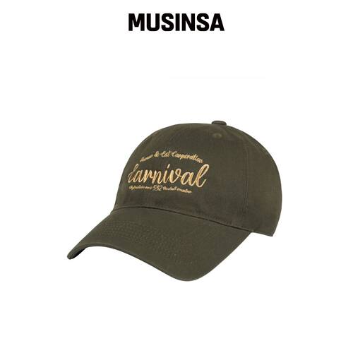 HUMAN N CAT CANNI 水洗棒球帽_卡其色 MUSINSA韩国直邮官方正品