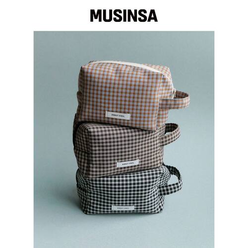DONUTVINYLSHOP cloud cube pouch (3colors) / 韩国官网直邮进口