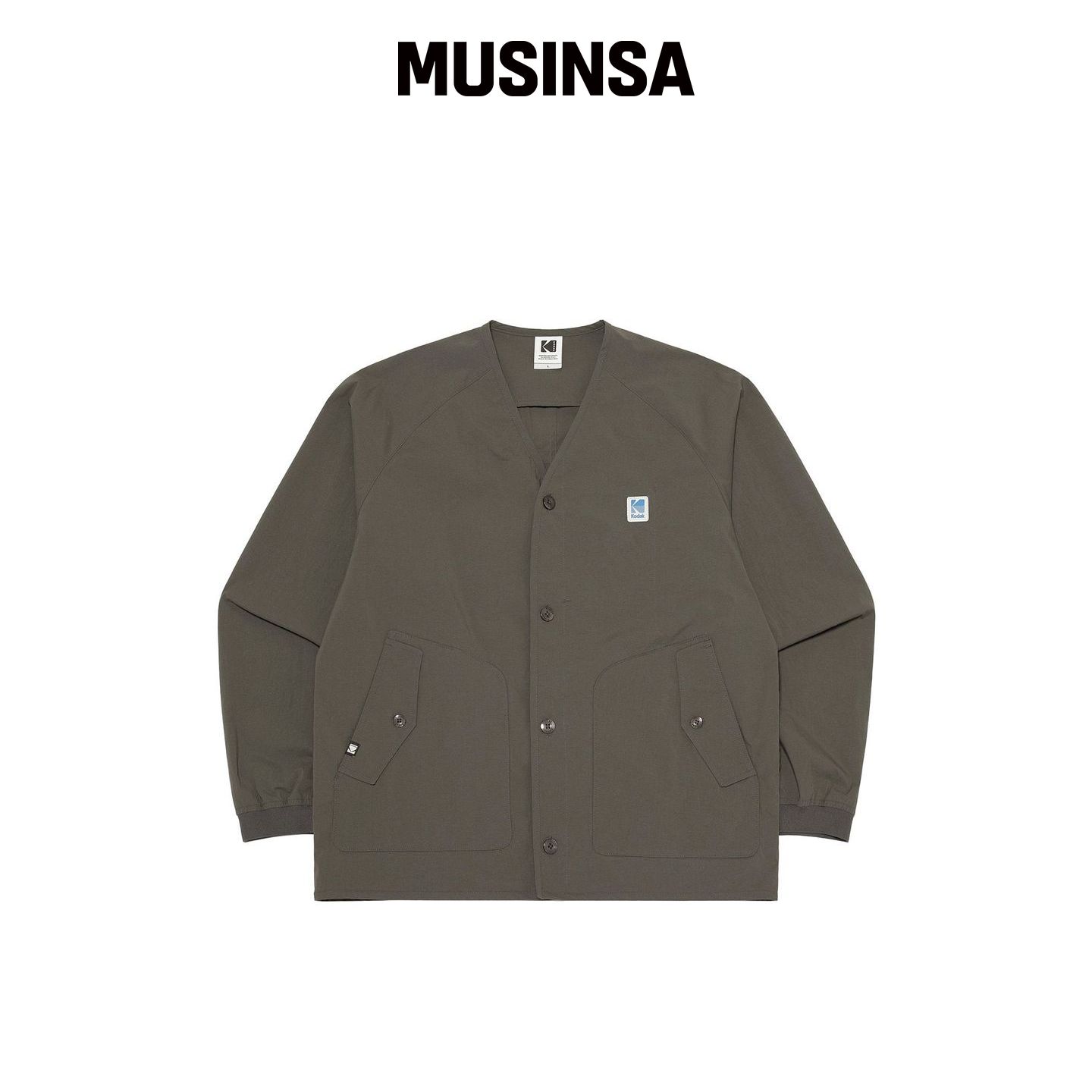 KODAK BREEZE VNECK 编织外套 深灰色 MUSINSA韩国官网直邮进口